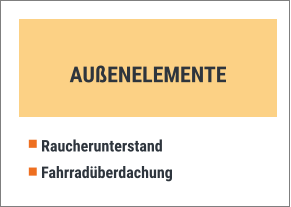 AUßENELEMENTE Raucherunterstand Fahrradüberdachung